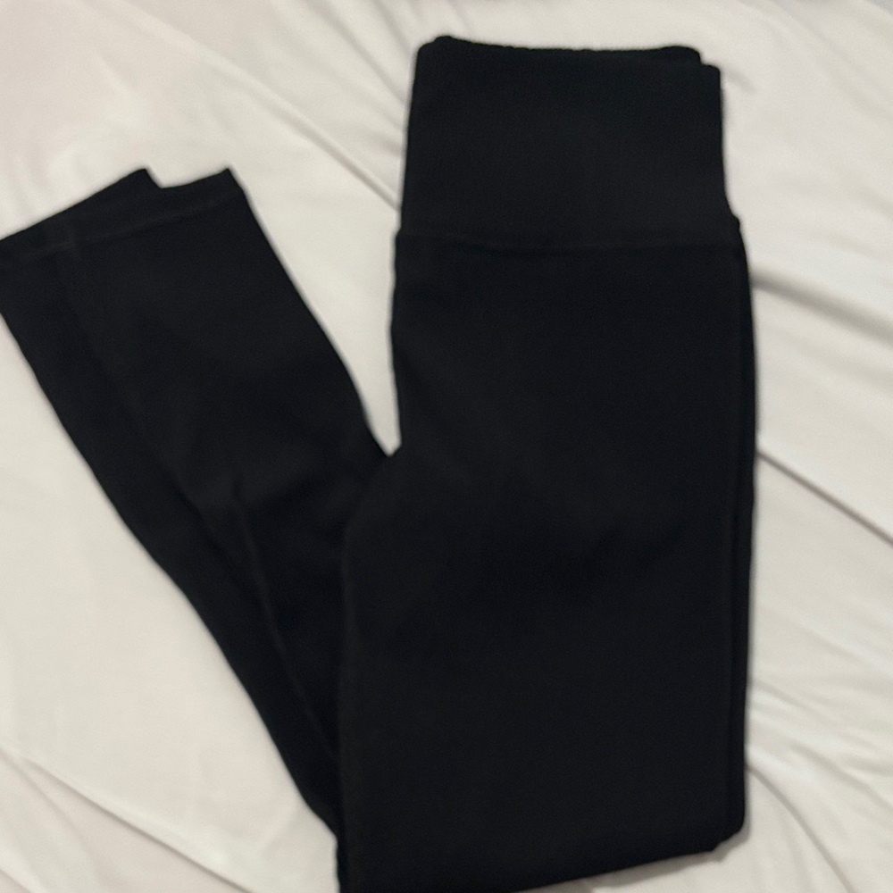 Athleta Ribbed Black Leggings